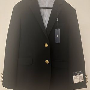 Boys navy blue suit jacket and matching pants